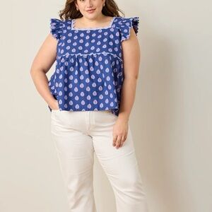 Printfresh Navy Dunmore Blouse